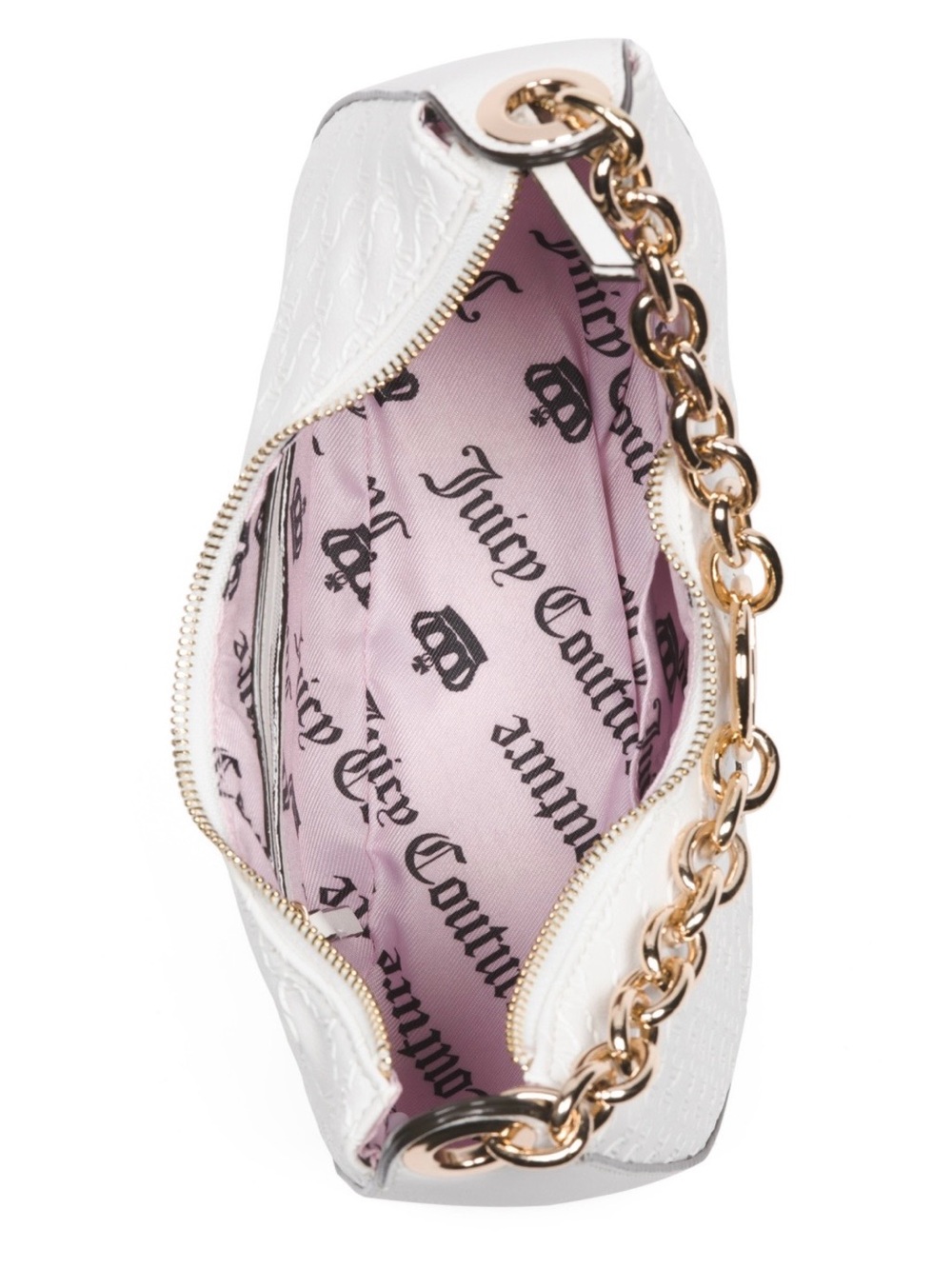 NWT Juicy Couture Cream Hobo & Mini Crossbody Set with Gold Chain (NIB) - Picture 4 of 4